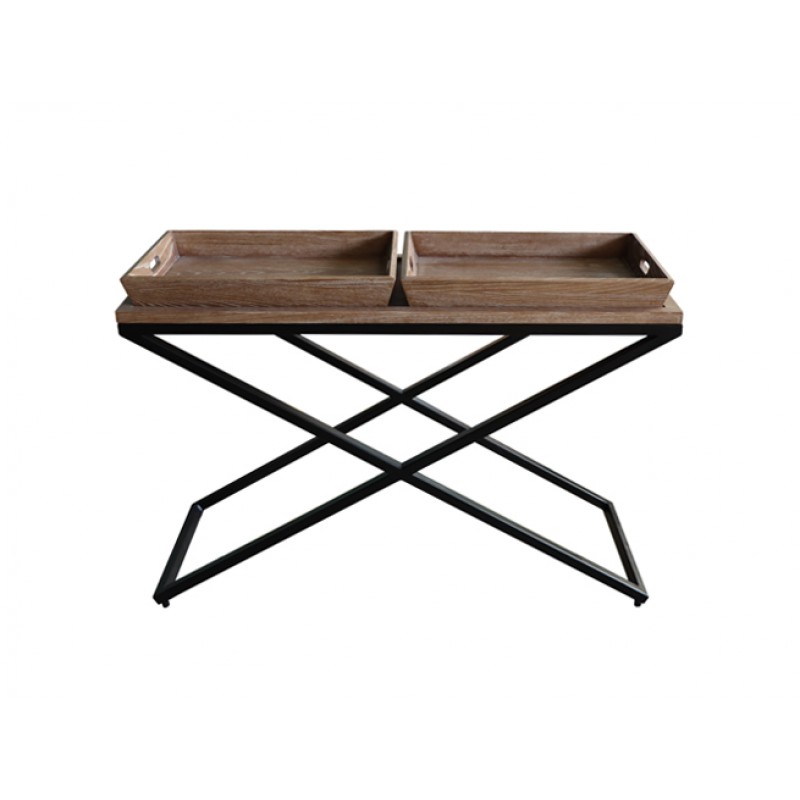 ΚΟΝΣΟΛΑ ‘110x40x76’  - μελαμίνη σίδερο    Κωδικός προϊόντος: 1324036