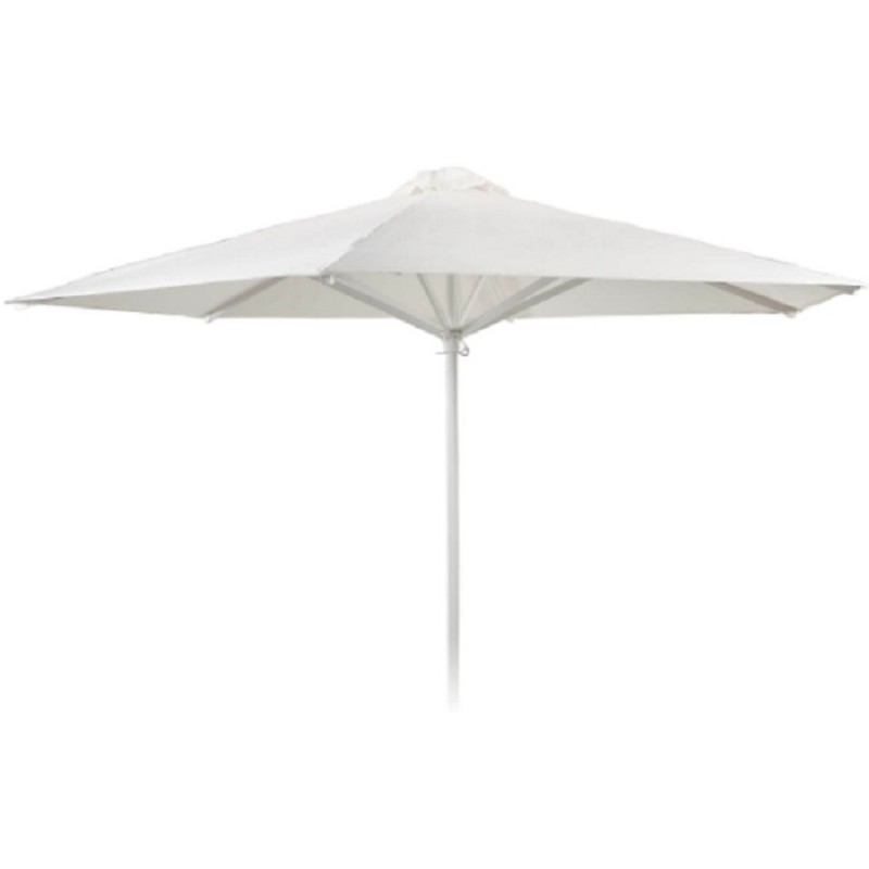 BTZA Πατμος ​ομπρέλα αλουμινίου  Κοντάρι Φ42Χ1,8mm. με νεύρα ενίσχυσης και 6 ακτίνες 30Χ15Χ1,5mm Ύφασμα ακρυλικό  Με αεραγωγό