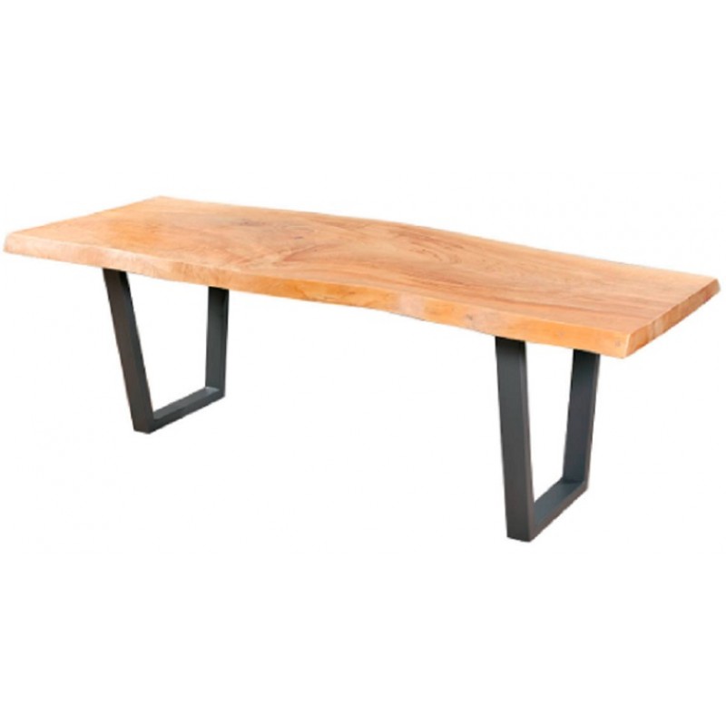 Τραπέζι φαγητού με επιφάνεια πεύκου, σετ 2 βασεις σχήματος Π.  Διαστάσεις:  300X90X75cm  ΚΩΔ  30090