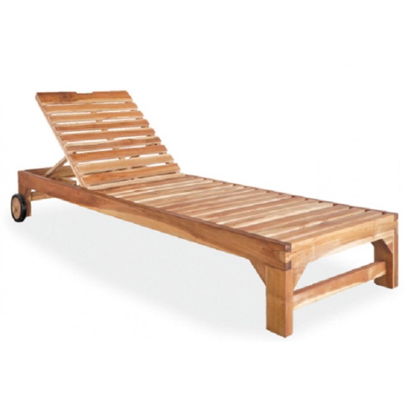  ΒΤΖΑ RAMA  Ξύλινη Ξαπλώστρα από Teak 200 Χ 65 Χ 30Η  Κωδικός προϊόντος: 800941