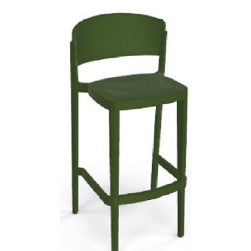 Abuela Stool 77 σκαμπό bar cod294/77A 25-Olive green 50x45x101(77)cm