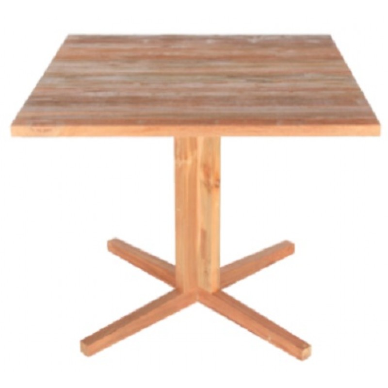 ΤΡΑΠΕΖΙ ΤΕΤΡΑΓΩΝΟ ΞΥΛΟ ΤΕΑΚ  90cm ’90x90x76′ Κωδικός προϊόντος: 2490057