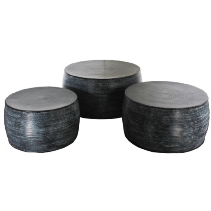 ΤΡΑΠΕΖΙ ΠΛΑΙΝΟ ΣΕΤ/3 ’49×29 58×31 65.50×34′  ΥΛΙΚΟ ΜΕΤΑΛΛΟ Κωδικός προϊόντος: 1898001