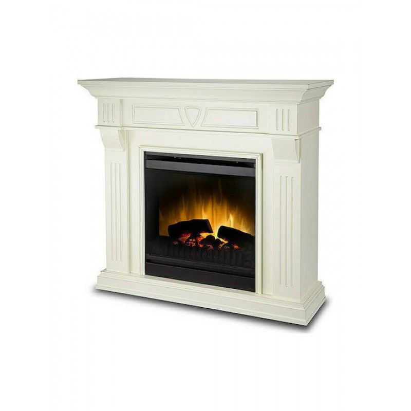 Dimplex Beethoven Antique Επιδαπέδιο Ηλεκτρικό Τζάκι 1500W 100x94cm Λευκό Κωδικός: 11006895