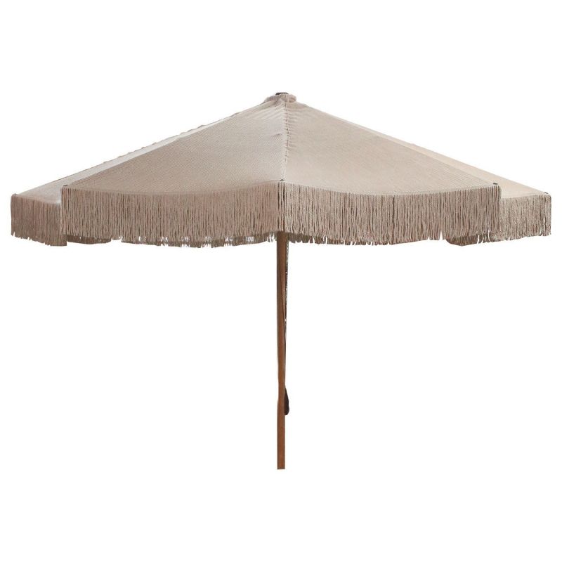 Ξύλινη Ομπρέλα με δίχτυ σε φυσικό χρωμα-  διαταση  OPER 250 