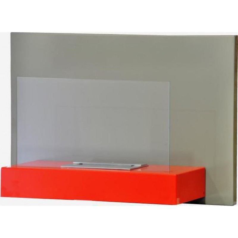 EcoHot Bio Wall 75 Επιτοίχιο Τζάκι Βιοαιθανόλης Εσωτερικού Χώρου Red