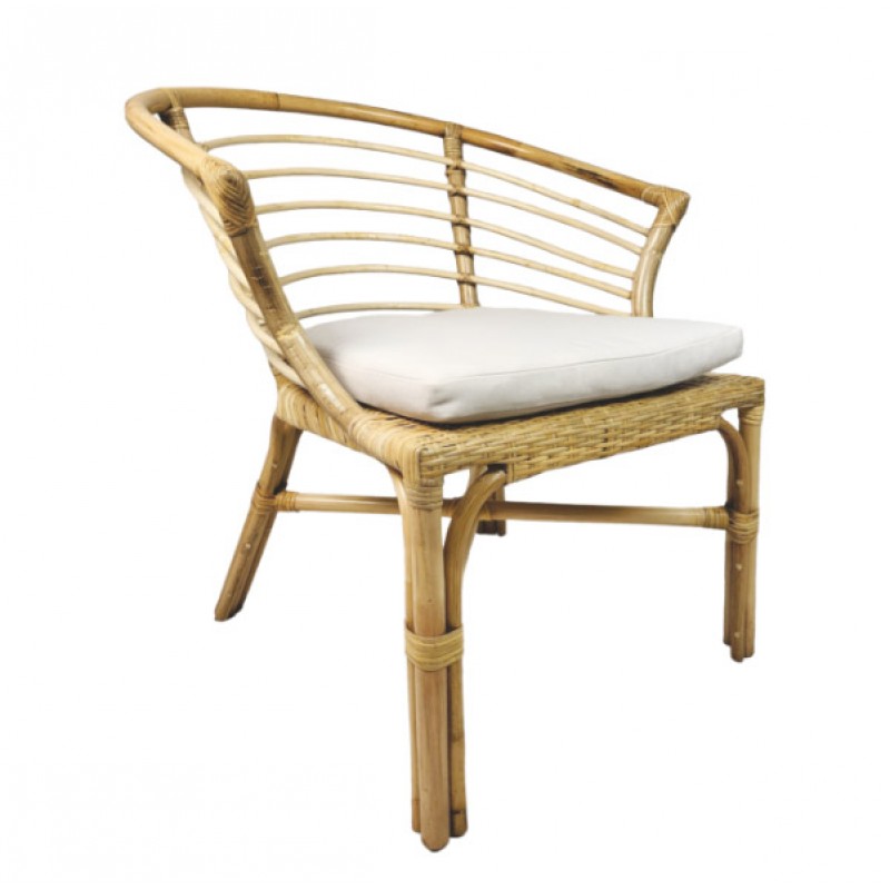 IVANA  6565657  Καρέκλα από bamboo και Rattan ιδανική για εσωτερικό και εξωτερικό χώρο. 