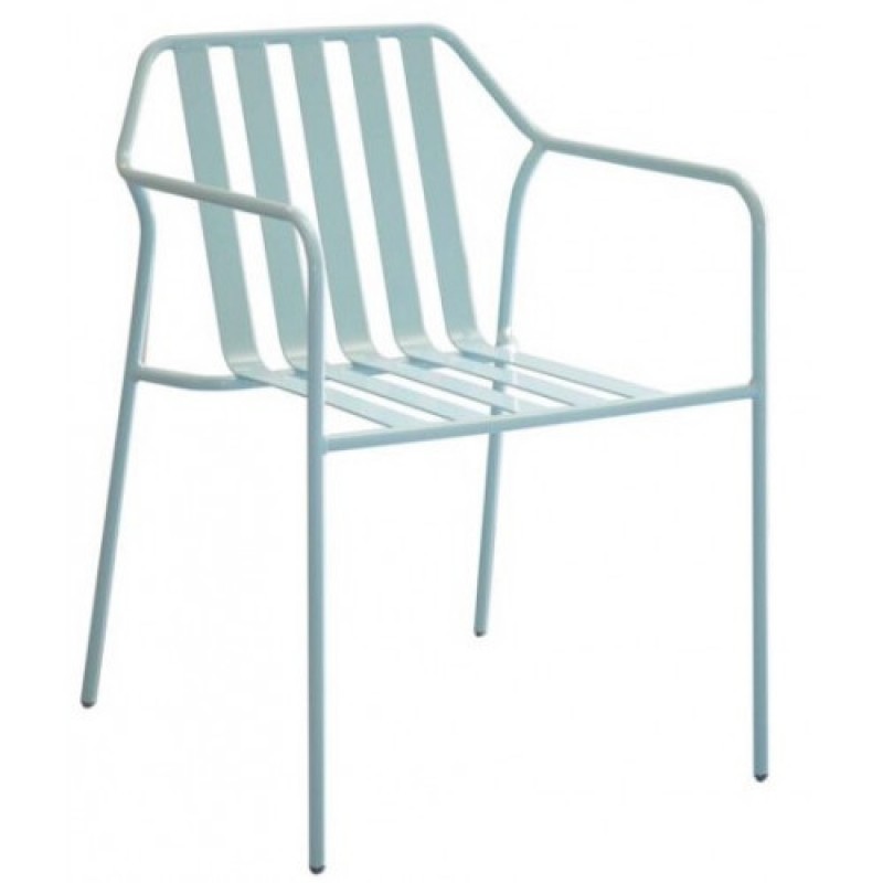 TS-363 - Μεταλλική Πολυθρόνα 363 με έδρα μέταλλο. 53x53x76cm