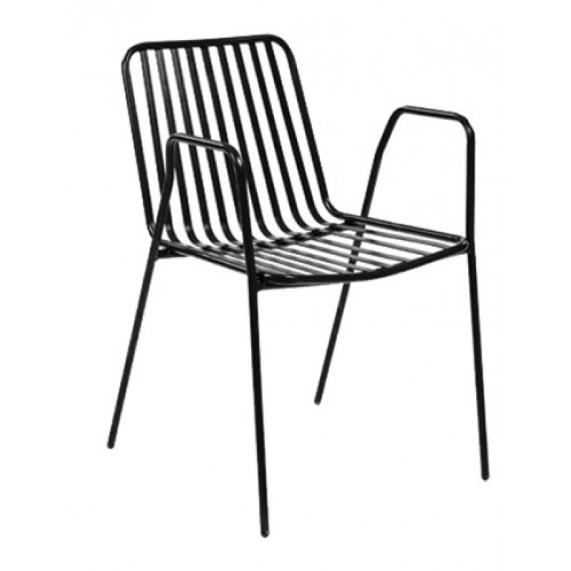  TS-390 - Μεταλλική Πολυθρόνα 390 με έδρα μέταλλο. 53x53x80cm 
