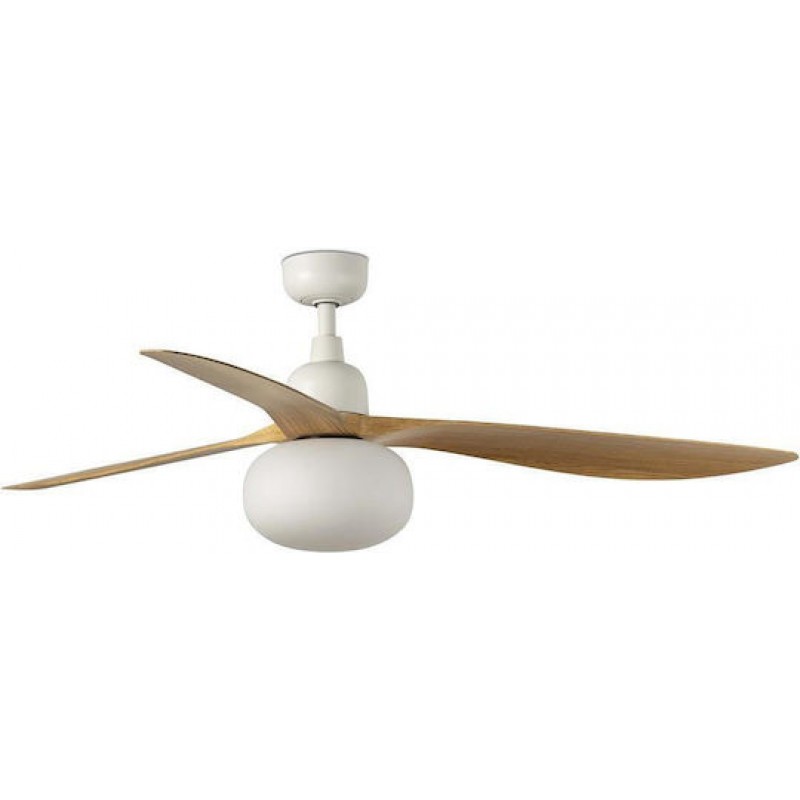 Ανεμιστήρας Οροφής Outwood L 34361-11L 1XE27 IP44 D150cm White-Oak Faro Barcelona