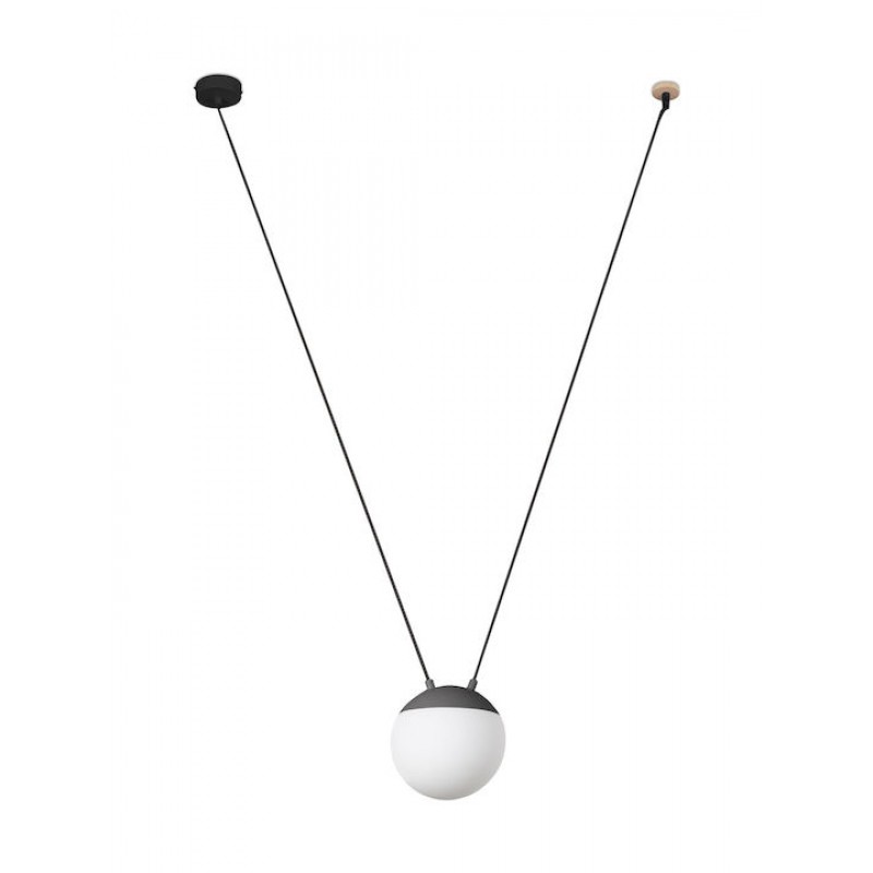 ΦΩΤΙΣΤΙΚΟ ΚΡΕΜΑΣΤΟ MINE GLASS SPACE E27 Φ.18.5cm Ν. 28376-1L