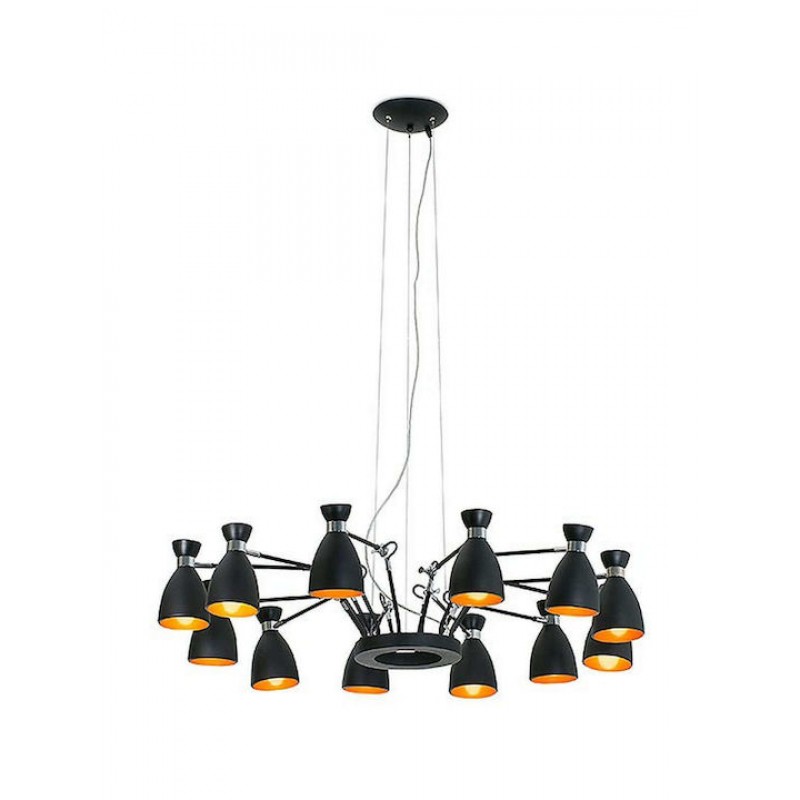 ΦΩΤΙΣΤΙΚΟ ΚΡΕΜΑΣΤΟ ΠΟΛΥΕΛΑΙΟΣ RETRO 12xE14 Φ.132cm N. 20048