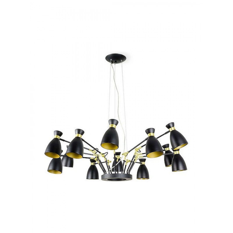 ΦΩΤΙΣΤΙΚΟ ΚΡΕΜΑΣΤΟ ΠΟΛΥΕΛΑΙΟΣ RETRO 12xE14 Φ.132cm N. 20051