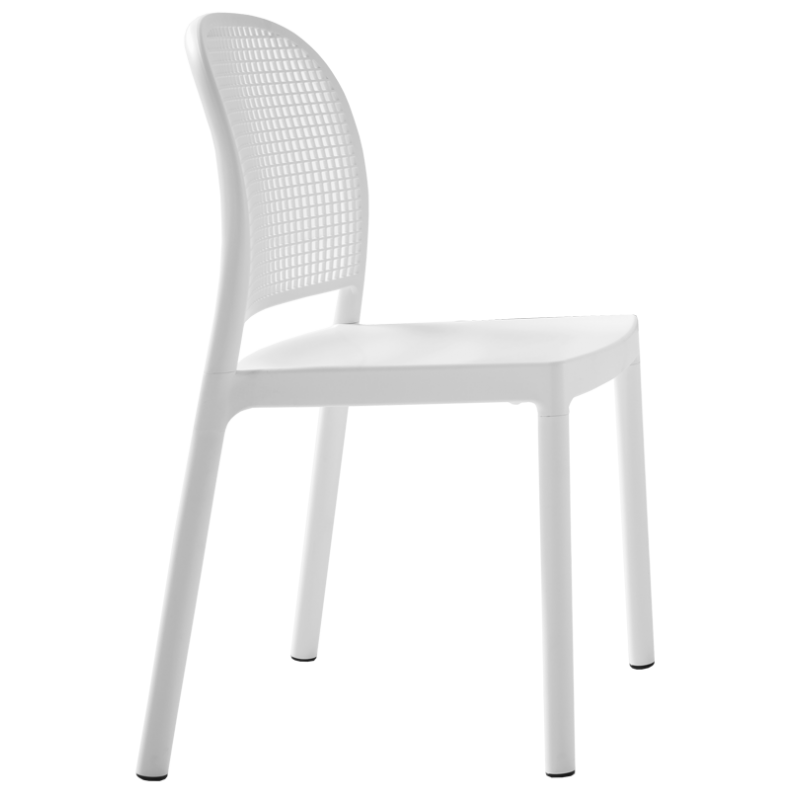 Gaber Panama cod 240/ A  Kαρέκλα από τεχνοπολυμέριο λευκό  55x57x83(46) 