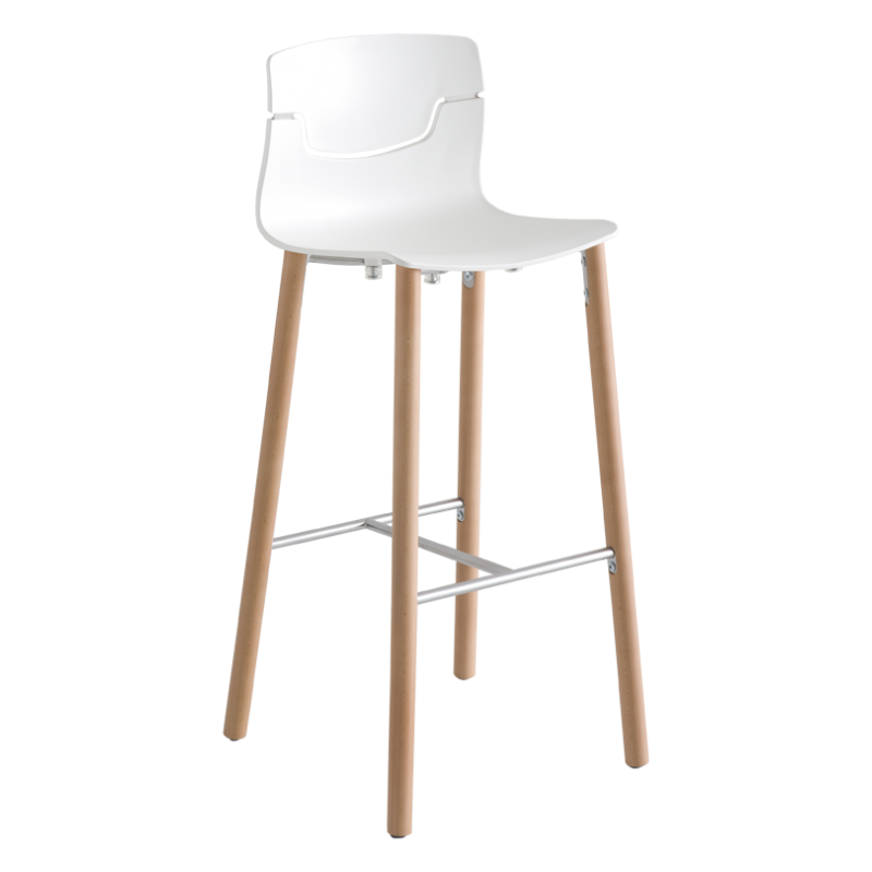 Gaber Slot 78 BL  Ιταλικό σκαμπό με πόδια μασίφ οξια 45Χ45Χ78cm(η τιμή αφορά 2 τμχ)