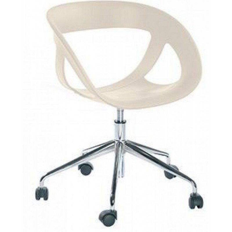 Gaber Moema 05 R  Πολυθρόνα γραφείου με τεχνοπολυμερές καθισμα - περιστρεφόμενη ,αμορτισέρ  54*59*79 εκ. ύψος 