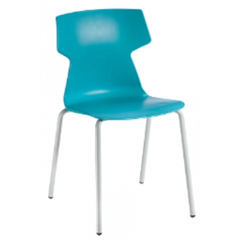TEMA AIR 5 cod  cod. 122.--/43NAN - καρέκλα μεταλλική τεχνοπολυμεριο μπλέ  διαστάσεις  44x47x43/77 cm