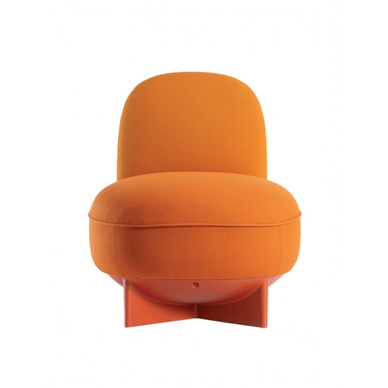 To-GO πουφ με πλάτη cod.287__/IKA  Κωδικός : 30012-114982  -  77,5x50x49(42)cm  ΥΦΑΣΜΑ ΠΟΡΤΟΚΑΛΙ   συσκευασία 4 τμχ 