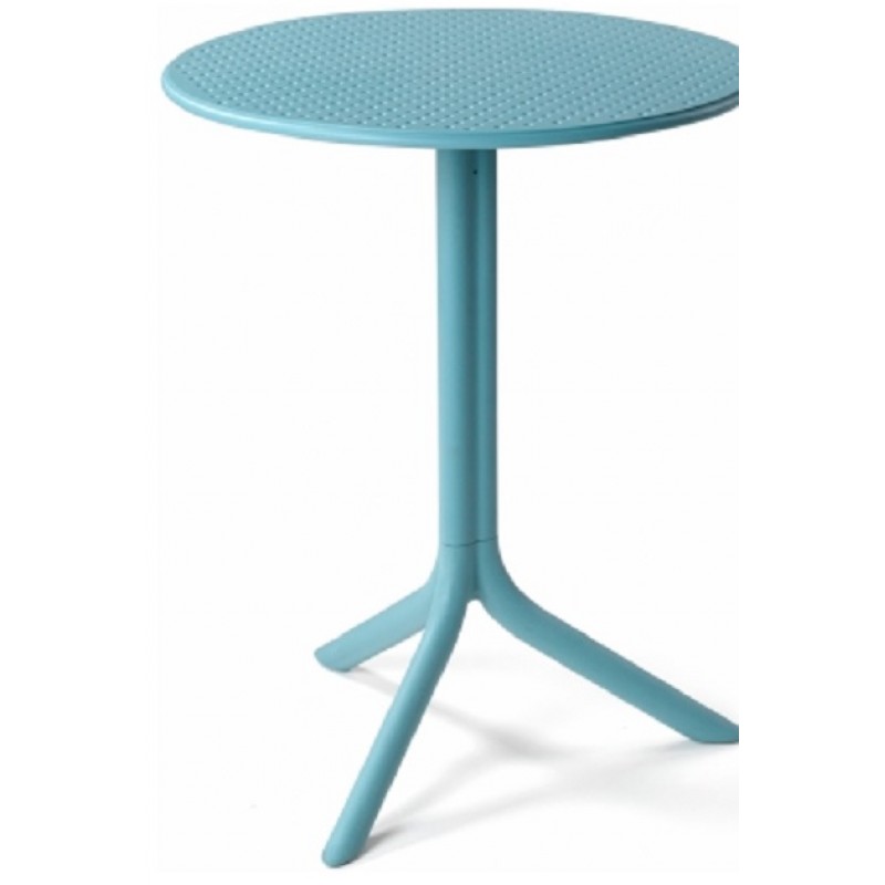 NARDI Step Τραπέζι χαμηλό  Φ60 -40 cm -ρητίνη,αντιολισθητικά πόδια από καουτσούκ -για εξωτερικό και εσωτερικό χώρο - μπλέ χρωμα