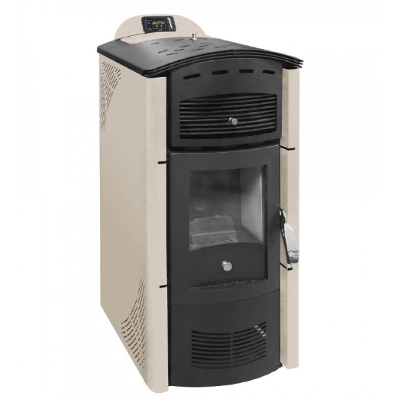 Gekas Metal Amanda Standard 9,1KW  Σόμπα πέλλετ αερόθερμη (ΝΕΟ ΜΟΝΤΕΛΟ )