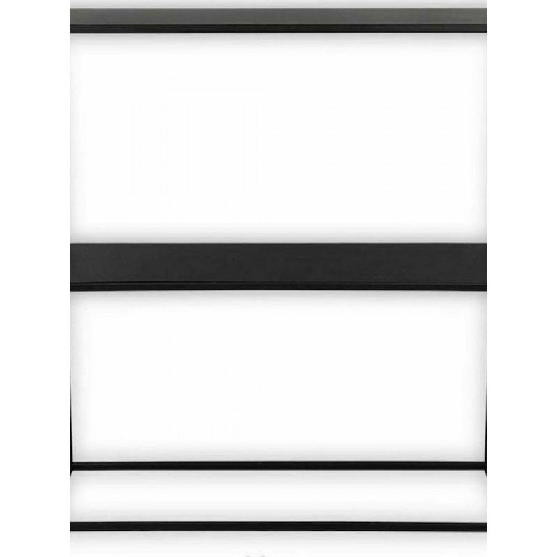 Βοηθητικό Τραπεζάκι Ορθογώνιο Τριών Επιπέδων M80xΠ27xY80cm Μέταλλο Μαύρο Mirrors & More Chloe 1550102