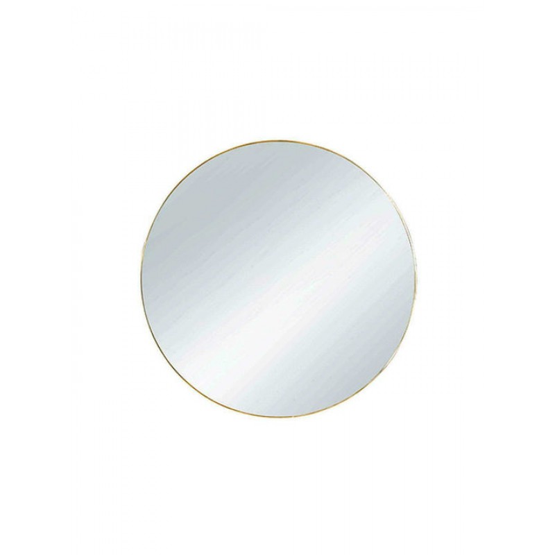 Καθρέπτης Τοίχου Στρογγυλός Esra 1330179 Φ50cm Gold Mirrors & More Μέταλλο