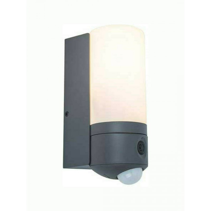 Lutec Pollux Απλίκα LED 22W Σε Σκούρο Γκρί Χρώμα Με Camera WiFi 5196001118