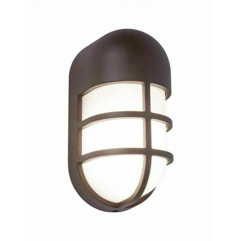 Φωτιστικό Τοίχου Bullo 6383001445 IP54 Led 3000K 8,6x19,3x10,2mcm Rust Brown Lutec