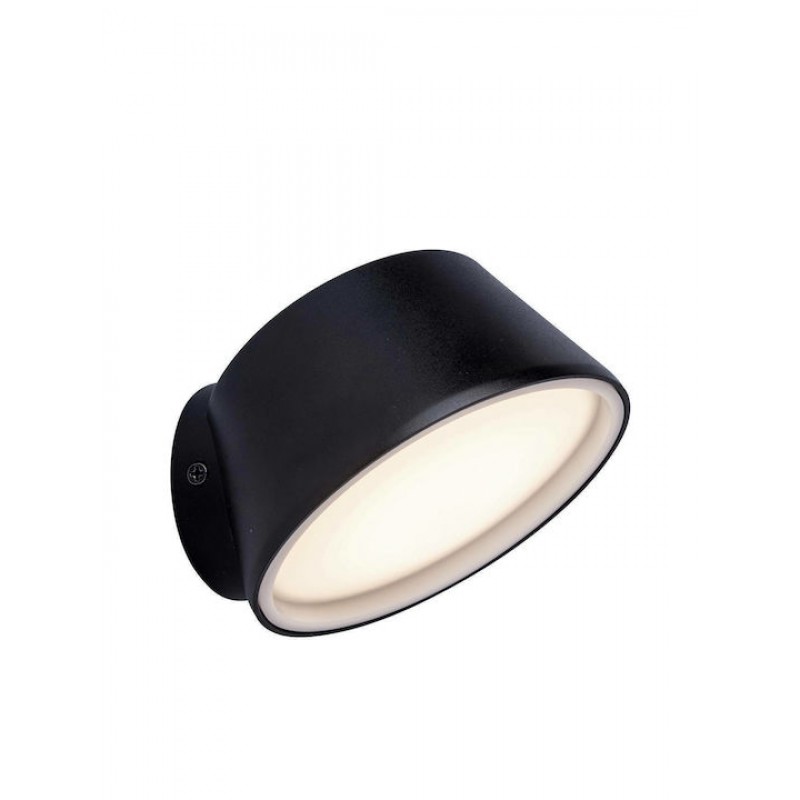 Lutec Dakota Στεγανή Επιτοίχια Πλαφονιέρα Εξωτερικού Χώρου με Ενσωματωμένο LED σε Γκρι Χρώμα 5288601118