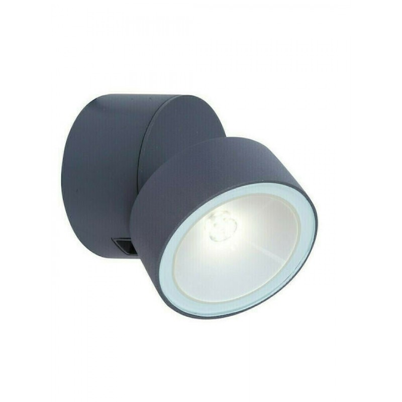 Φωτιστικό Τοίχου Trumpet 5626101125 IP54 Led 4000K 11x8,7x8,5 Charcoal Grey Lutec