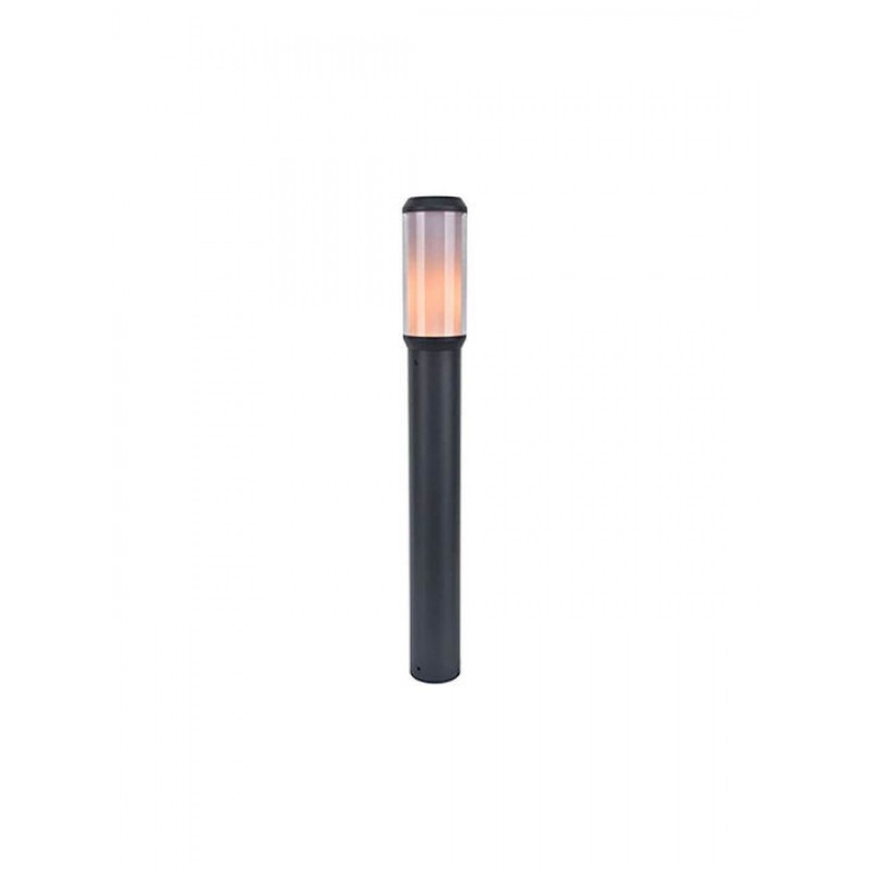 Φωτιστικό Δαπέδου Heros 7288201118 9,6x70cm E27 LED 15W Dark Grey Lutec