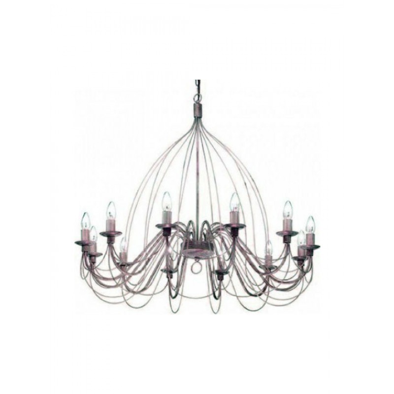 IDEAL LUX 12ΦΩΤΟΣ ΠΟΛΥΕΛΑΙΟΣ ΜΕΤΑΛΛΙΚΟΣ ΑΝΤΙΚΕ ΚΑΦΕ CORTE SP12 097671