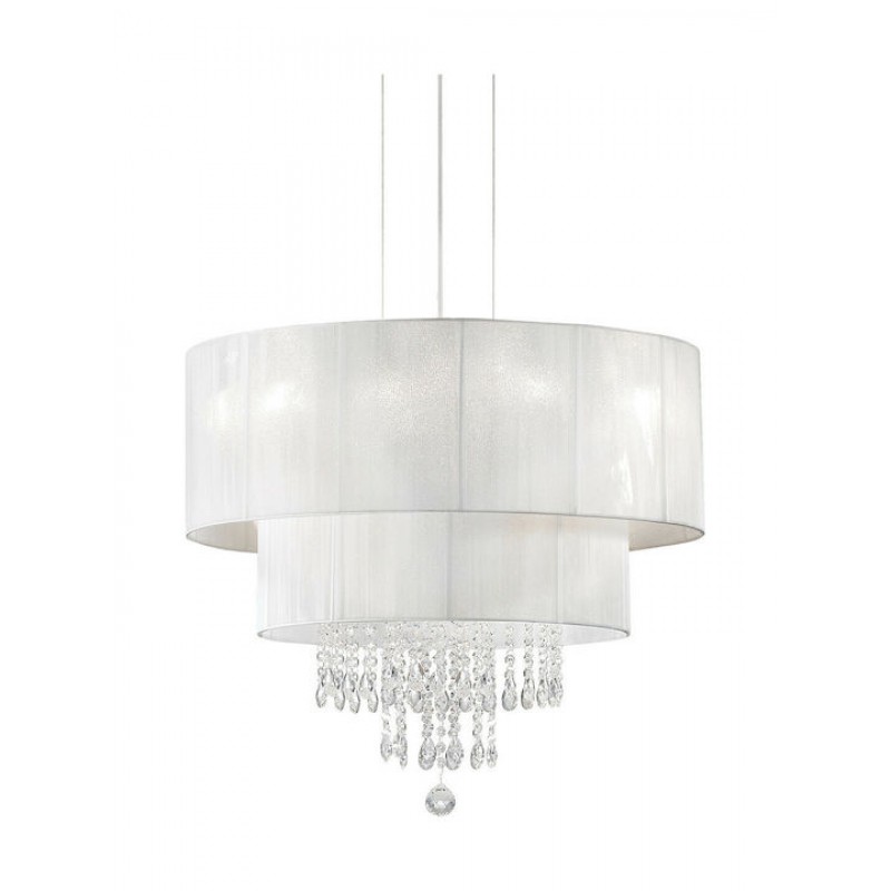 IDEAL LUX 4ΦΩΤΟ ΦΩΤΙΣΤΙΚΟ ΟΡΟΦΗΣ ΜΕ ΚΡΥΣΤΑΛΛΑ ΛΕΥΚΟ OPERA SP4 182179
