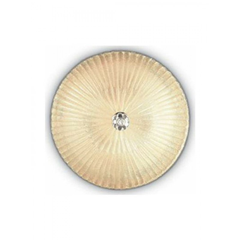 IDEAL LUX 3ΦΩΤΗ ΠΛΑΦΟΝΙΕΡΑ ΓΥΑΛΙΝΗ ΜΕΛΙ Ø40 SHELL PL3 140179