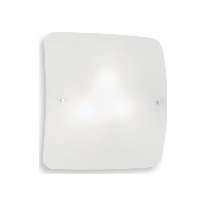 IDEAL LUX 4ΦΩΤΗ ΠΛΑΦΟΝΙΕΡΑ ΓΥΑΛΙΝΗ ΛΕΥΚΗ 49X49 CELINE PL4 044293