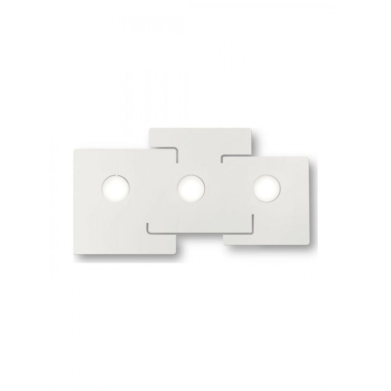 IDEAL LUX 3ΦΩΤΗ ΠΛΑΦΟΝΙΕΡΑ ΜΕΤΑΛΛΙΚΗ ΛΕΥΚΗ TOTEM PL3 215761