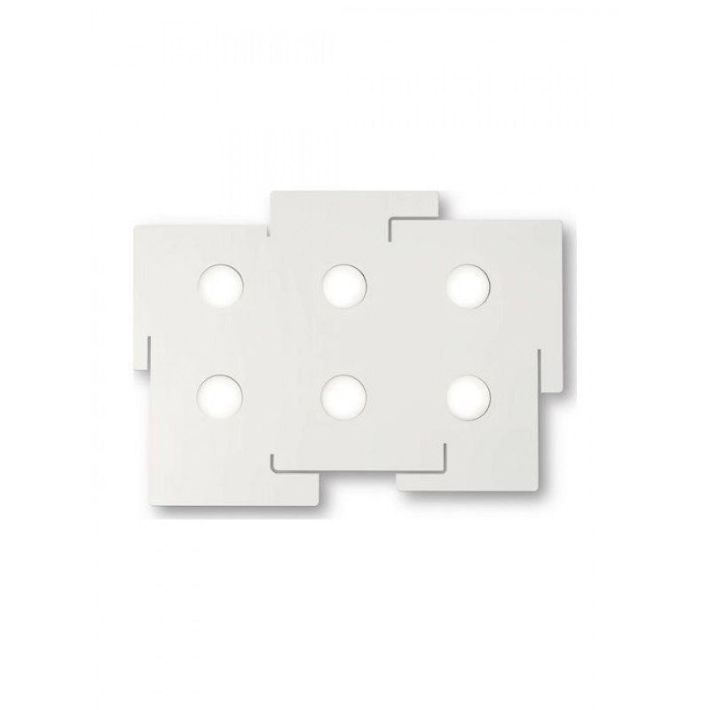 IDEAL LUX 6ΦΩΤΗ ΠΛΑΦΟΝΙΕΡΑ ΜΕΤΑΛΛΙΚΗ ΛΕΥΚΗ TOTEM PL6 215785