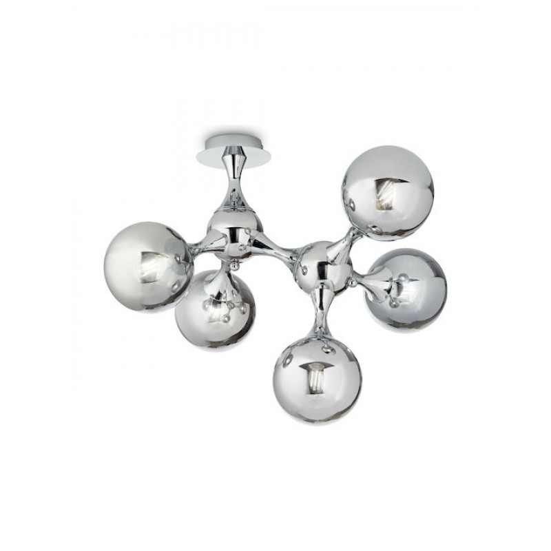 IDEAL LUX 5ΦΩΤΟ ΦΩΤΙΣΤΙΚΟ ΟΡΟΦΗΣ ΧΡΩΜΙΟ NODI CROMO PL5 200484
