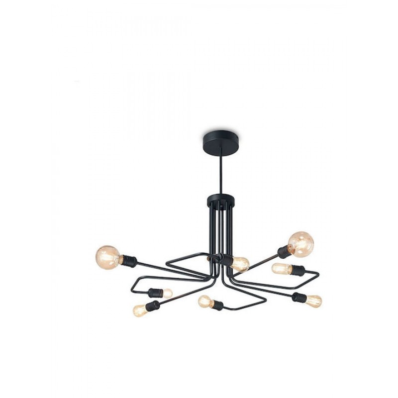 IDEAL LUX 8ΦΩΤΟ ΦΩΤΙΣΤΙΚΟ ΟΡΟΦΗΣ ΜΕΤΑΛΛΙΚΟ ΜΑΥΡΟ TRIUMPH PL8 242378