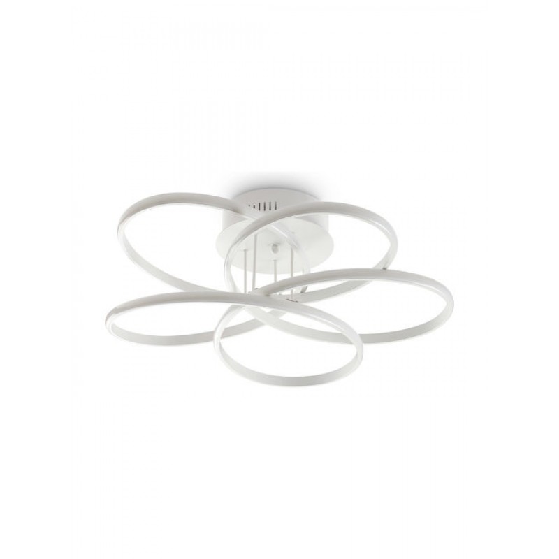 IDEAL LUX ΦΩΤΙΣΤΙΚΟ ΟΡΟΦΗΣ LED ΜΕΤΑΛΛΙΚΟ ΛΕΥΚΟ Ø65 4000K KAROL PL 227825