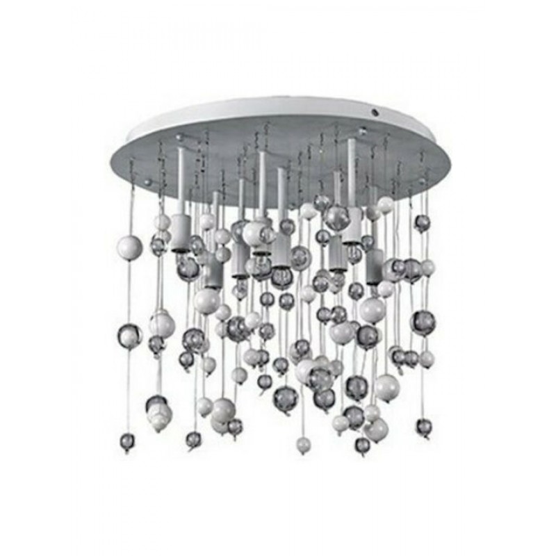 IDEAL LUX 8ΦΩΤΟ ΦΩΤΙΣΤΙΚΟ ΟΡΟΦΗΣ ΜΕΤΑΛΛΙΚΟ ΛΕΥΚΟ Ø40,5 NEVE PL8 101170