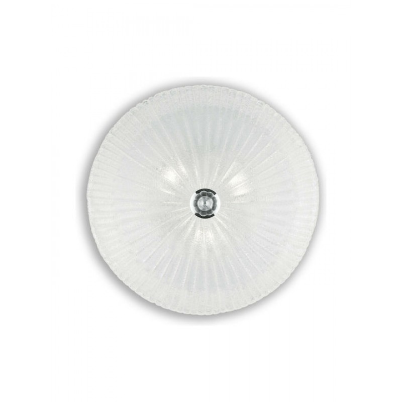 IDEAL LUX 4ΦΩΤΗ ΠΛΑΦΟΝΙΕΡΑ ΓΥΑΛΙΝΗ ΔΙΑΦΑΝΗ Ø50 SHELL PL4 008615