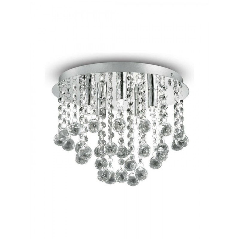 IDEAL LUX 5ΦΩΤΟ ΦΩΤΙΣΤΙΚΟ ΟΡΟΦΗΣ ΜΕ ΚΡΥΣΤΑΛΛΑ Ø31 BIJOUX PL5 089485