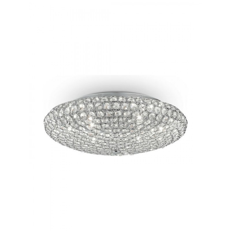 IDEAL LUX 9ΦΩΤΗ ΠΛΑΦΟΝΙΕΡΑ ΜΕ ΚΡΥΣΤΑΛΛΑ Ø53,5 KING PL9 073255