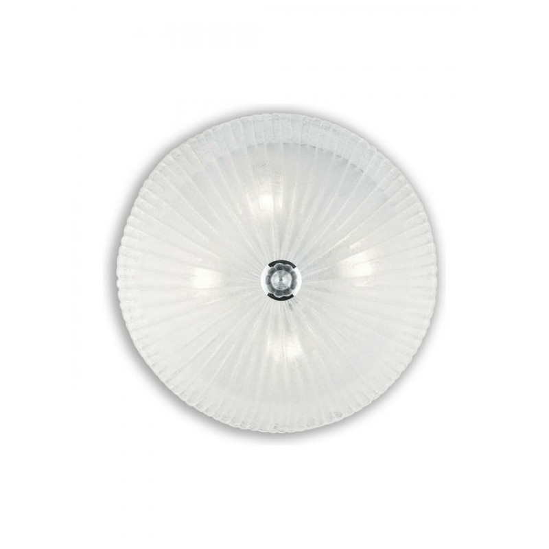 IDEAL LUX 4ΦΩΤΗ ΠΛΑΦΟΝΙΕΡΑ ΓΥΑΛΙΝΗ ΔΙΑΦΑΝΗ Ø50 SHELL PL4 008615