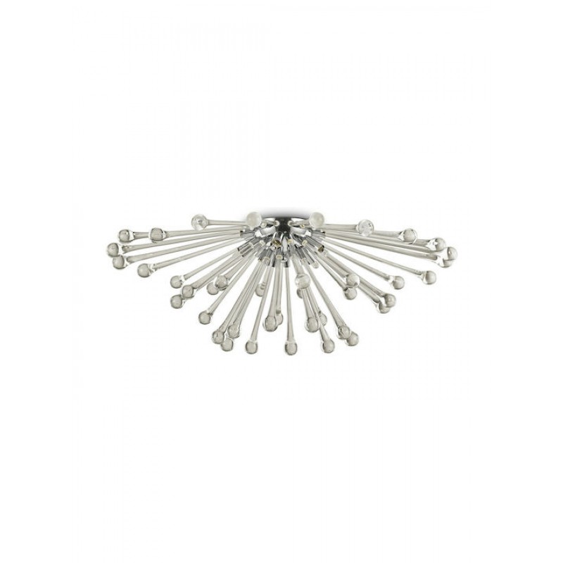 IDEAL LUX 5ΦΩΤΟ ΦΩΤΙΣΤΙΚΟ ΟΡΟΦΗΣ ΓΥΑΛΙΝΟ ΦΙΜΕ PAULINE PL5 111117