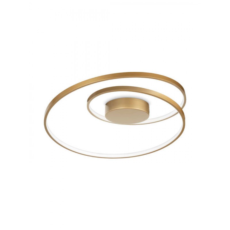 Φωτιστικό Οροφής-Πλαφονιέρα Oz 269429 60x18cm LED 49W 3000K Gold Ideal Lux