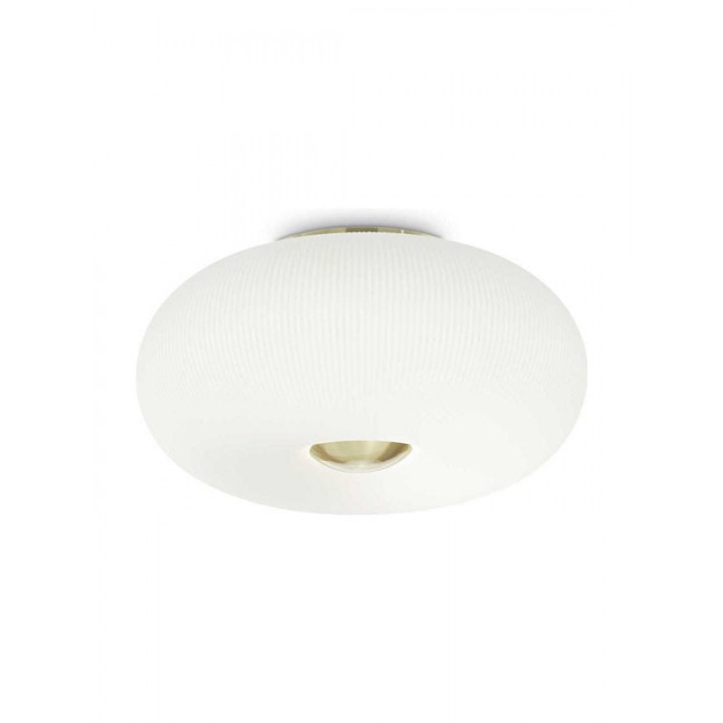 IDEAL LUX 3ΦΩΤΗ ΠΛΑΦΟΝΙΕΡΑ ΓΥΑΛΙΝΗ ΛΕΥΚΗ Ø40 ARIZONA PL3 214504