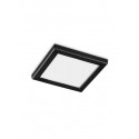 Φωτιστικό Οροφής - Πλαφονιέρα Aura Square 306407 22x1,8x22cm LED 20W 4000K 2000Lm Black Ideal Lux