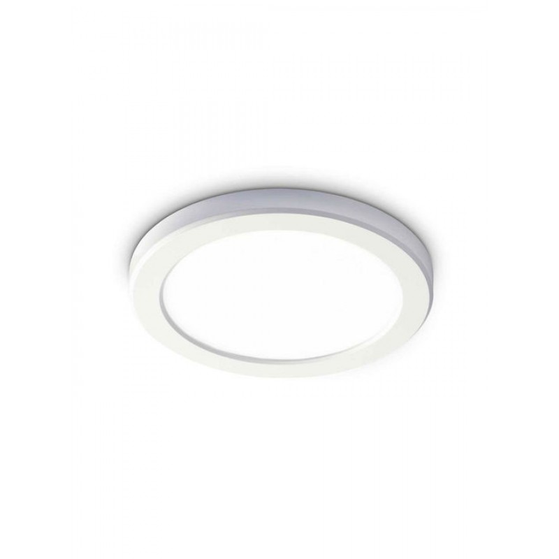 Φωτιστικό Οροφής - Πλαφονιέρα Aura Round 290799 22x1,8cm LED 20W 3000K 1950Lm White Ideal Lux